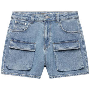 Mint Velvet Mid Indigo Denim Cargo Pocket Shorts